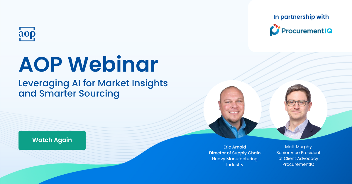 AOP Webinar ProcurementIQ - Feature Image WA