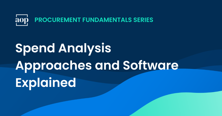 Spend analysis approaches