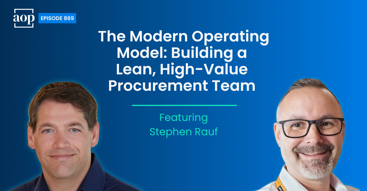 The Modern Operating Model: Building a Lean, High-Value Procurement Team