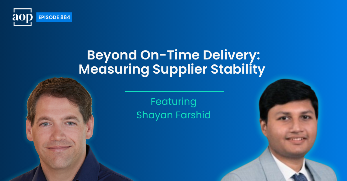 Beyond On-Time Delivery: Measuring Supplier Stability
