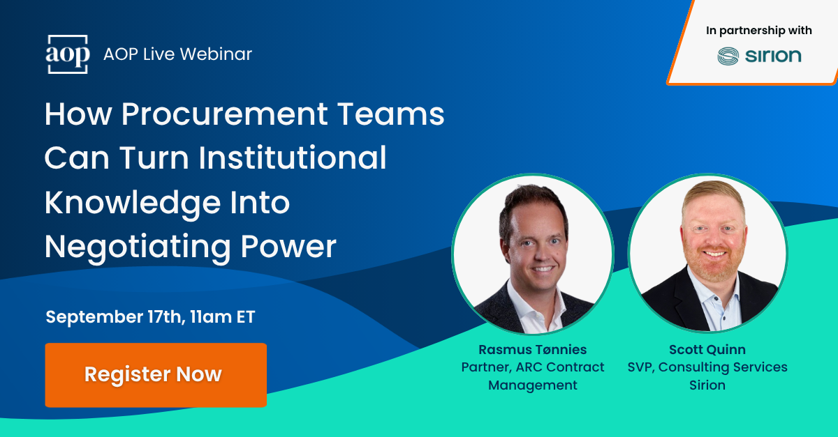 AOP Live Webinar - Sirion Sept 26 - Feature Image