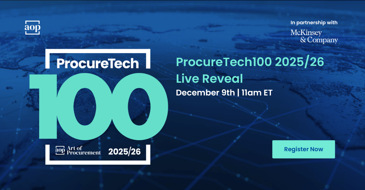 AOP ProcureTech100 Dec 2025 - feature image