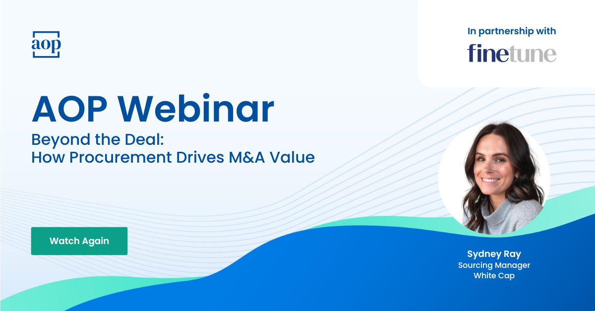 Beyond the Deal: How Procurement Drives M&A Value