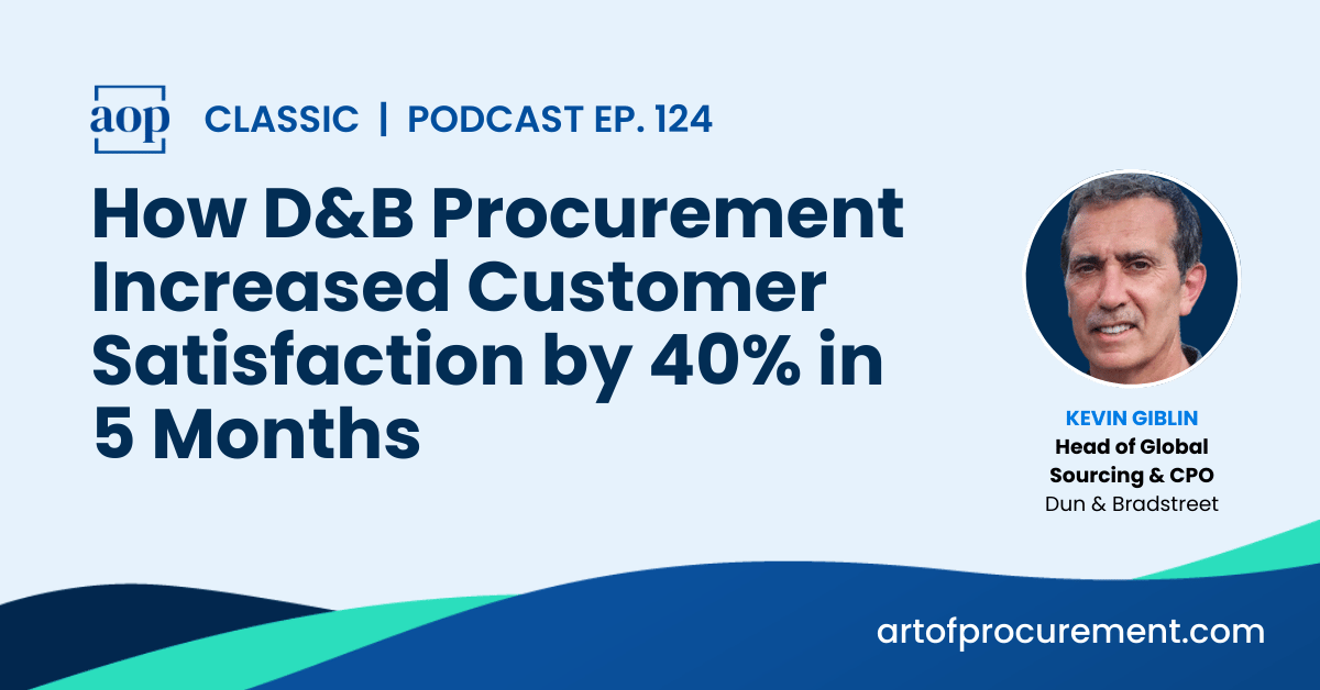 How D&B Procurement Increased Customer Satisfaction by 40% in 5 Months