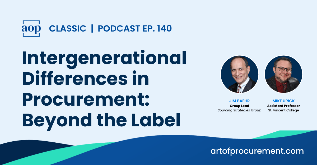 Intergenerational Differences in Procurement: Beyond the Label