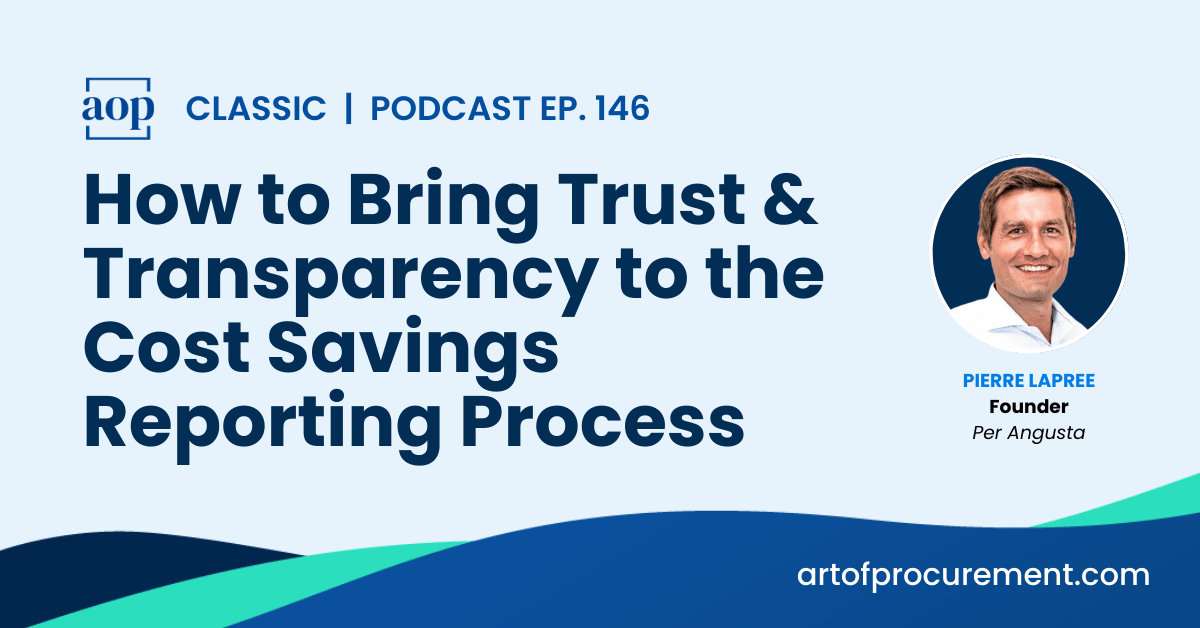 How to Bring Trust & Transparency to the Savings Reporting Process w/ Pierre Lapree