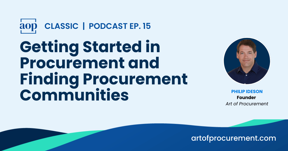 Getting Started in Procurement and Finding Procurement Communities