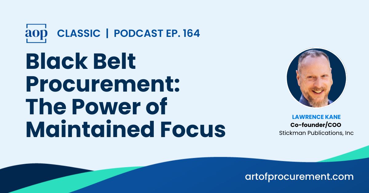 Black Belt Procurement: The Power of Maintained Focus