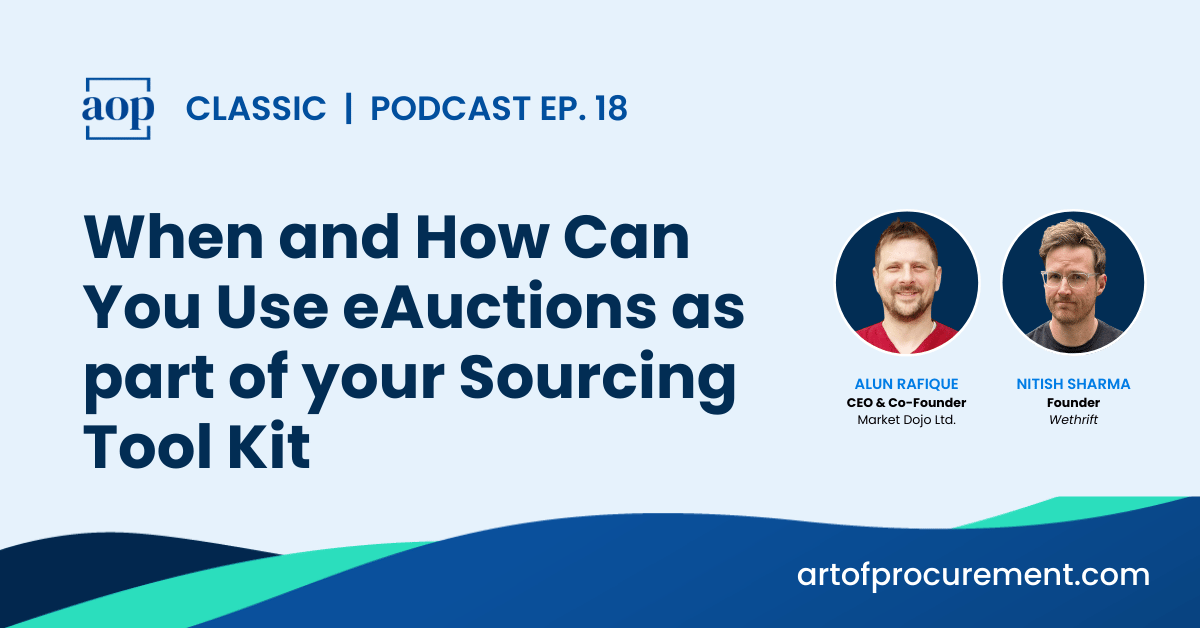 When and How Can You Use eAuctions as part of your Sourcing Tool Kit