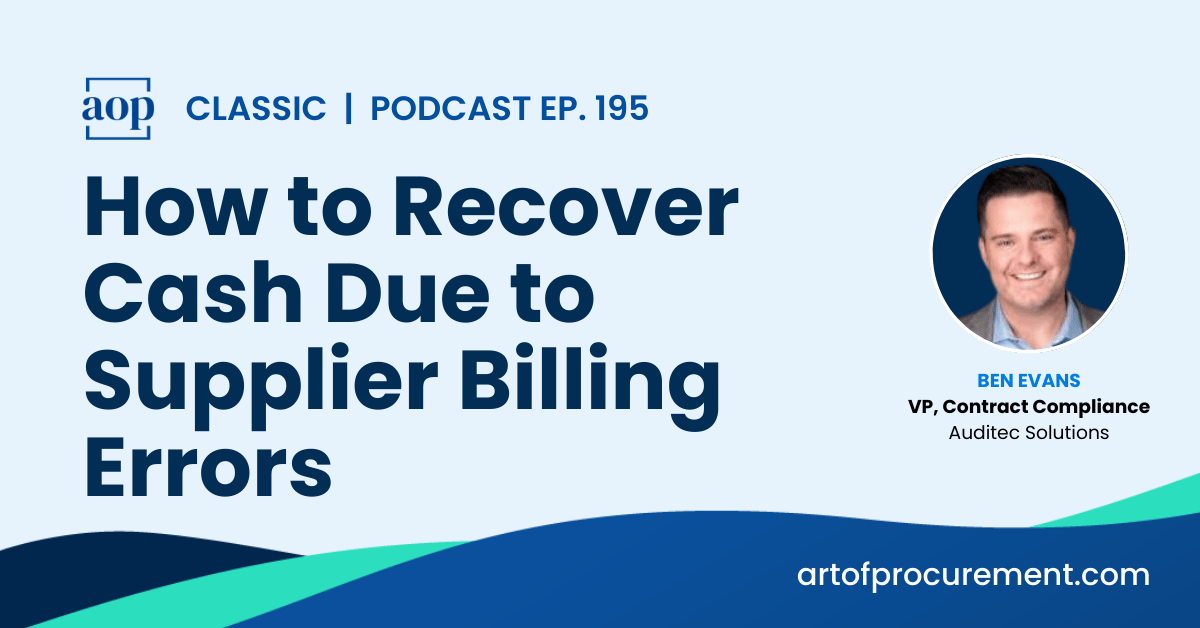 How to Recover Cash Due to Supplier Billing Errors