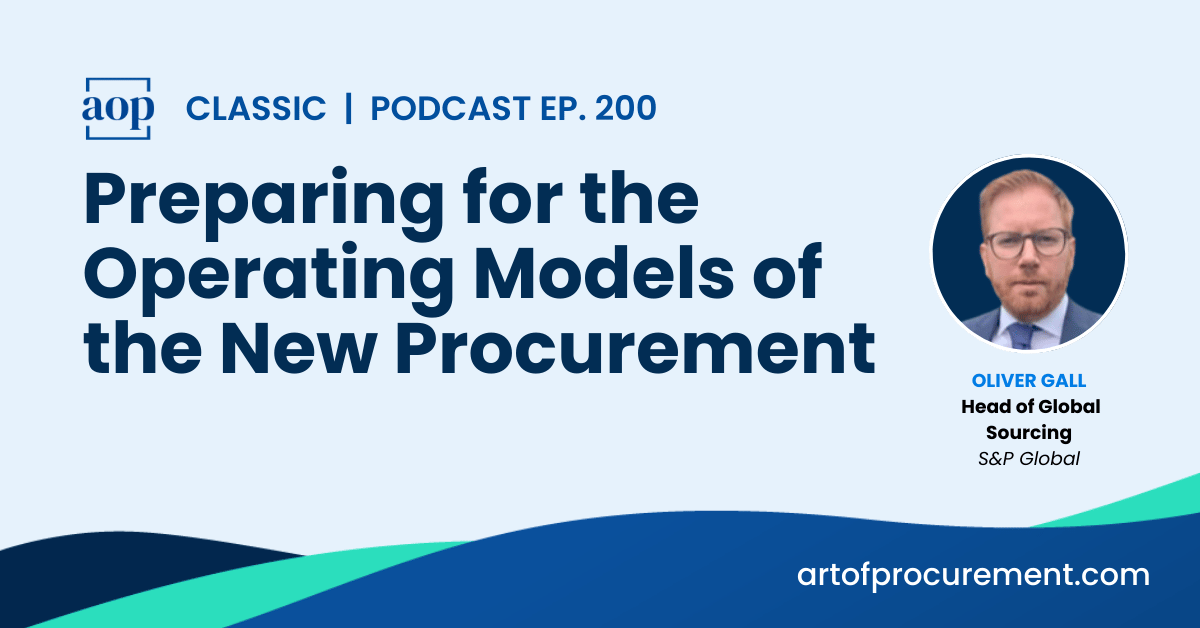 Preparing for the Operating Models of the New Procurement