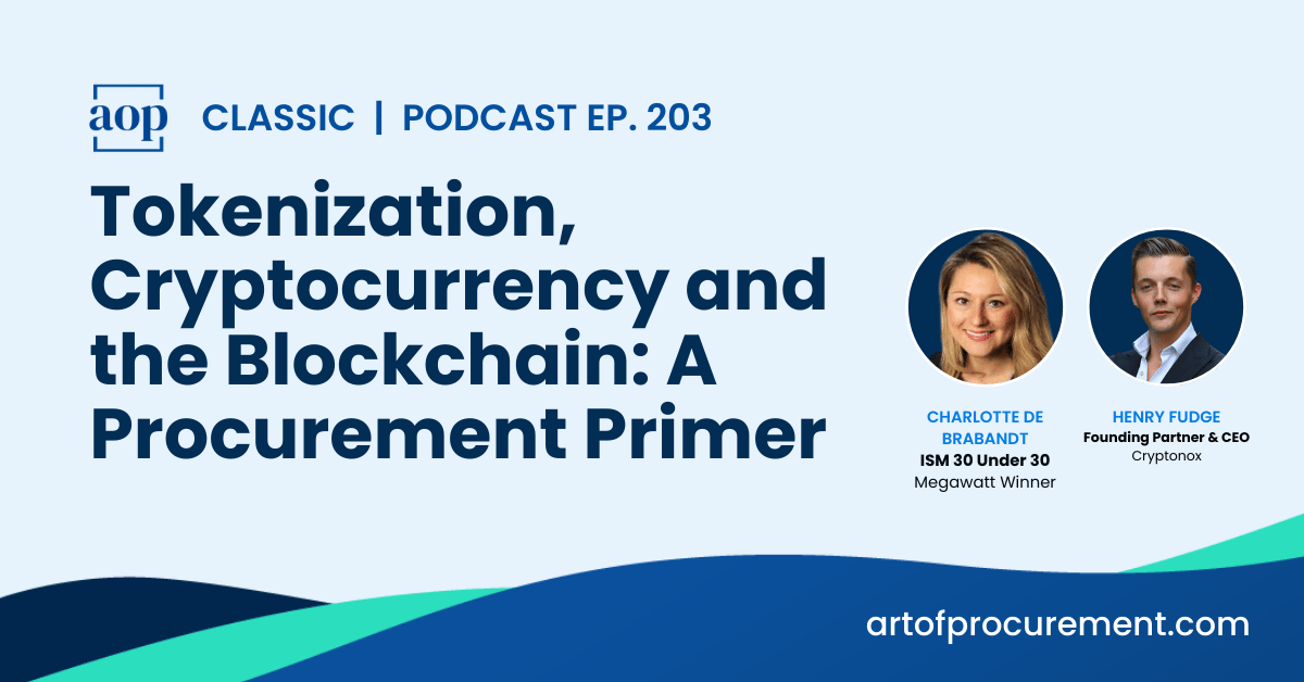 Tokenization, Cryptocurrency and the Blockchain: A Procurement Primer