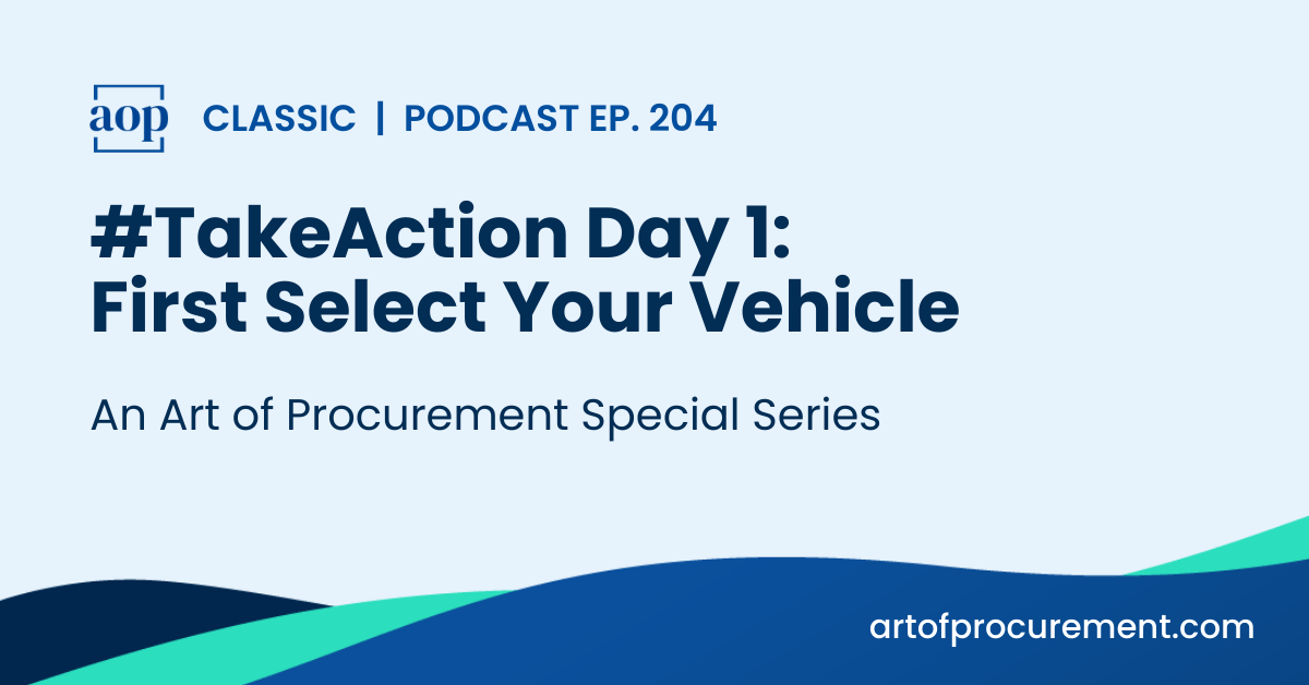 #TakeAction Day 1: First, Select Your Vehicle