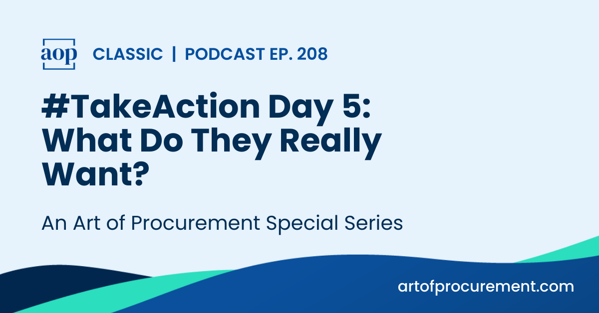 #TakeAction Day 5: What Do They Really Want?