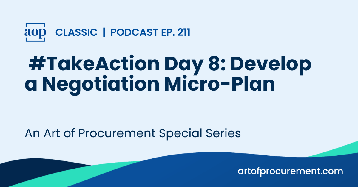 #TakeAction Day 8: Develop a Negotiation Micro-Plan