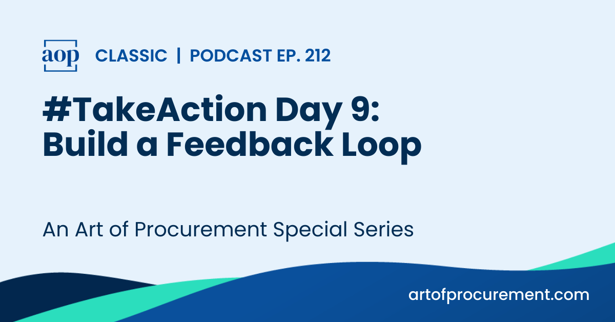 #TakeAction Day 9: Build a Feedback Loop