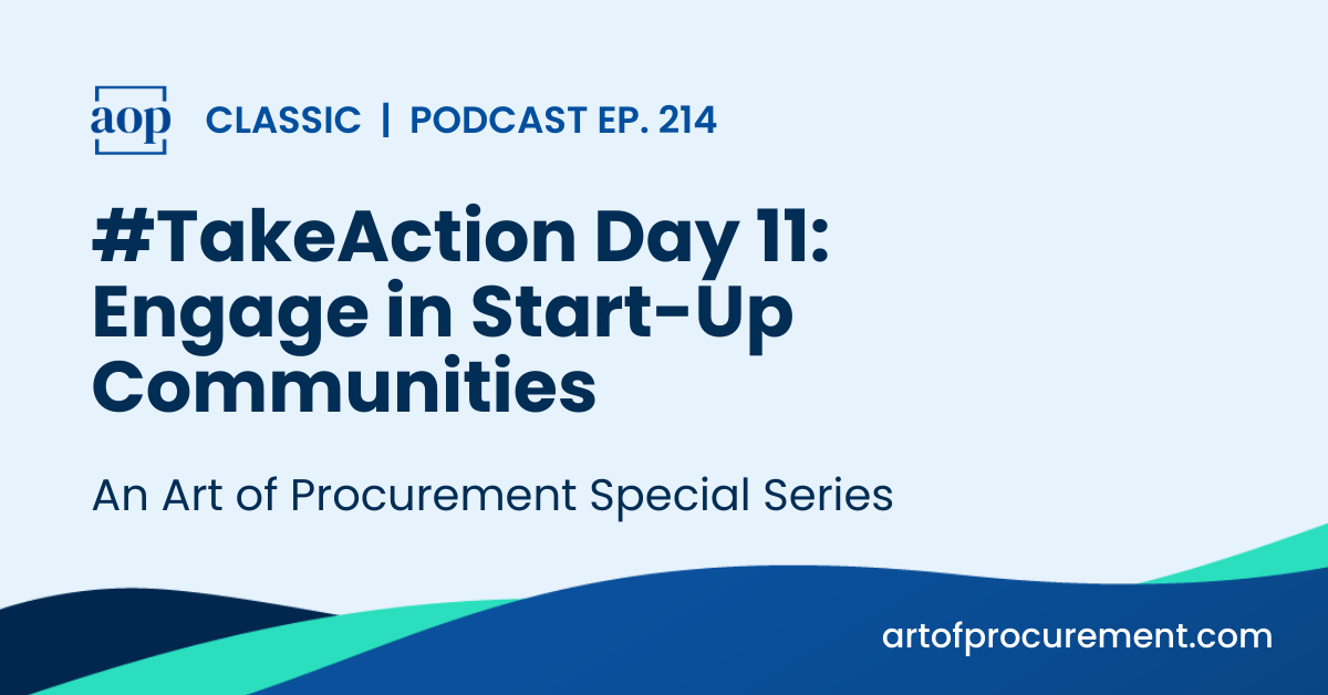 #TakeAction Day 11: Engage in Start-Up Communities