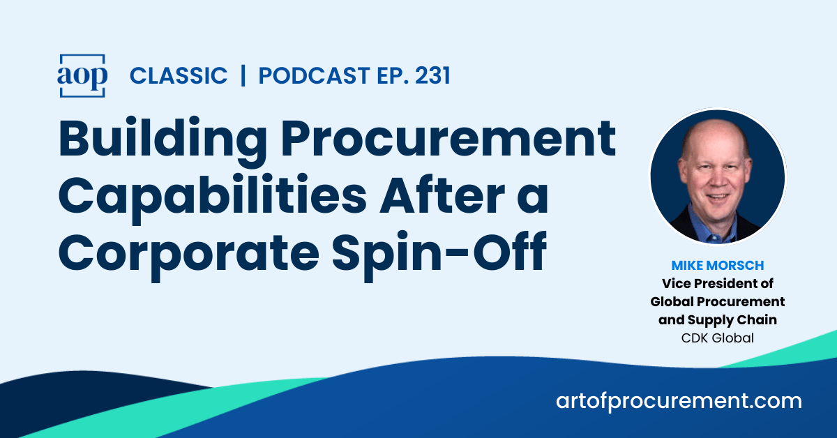 Building Procurement Capabilities After a Corporate Spin-Off