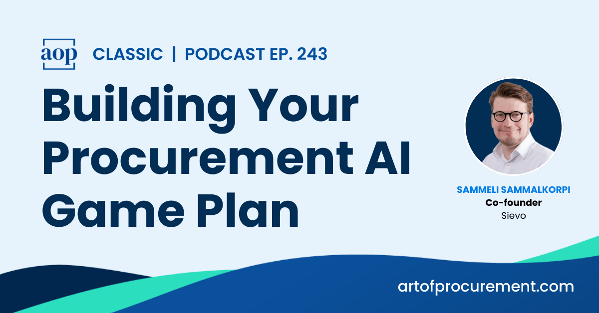 Building Your Procurement AI Game Plan