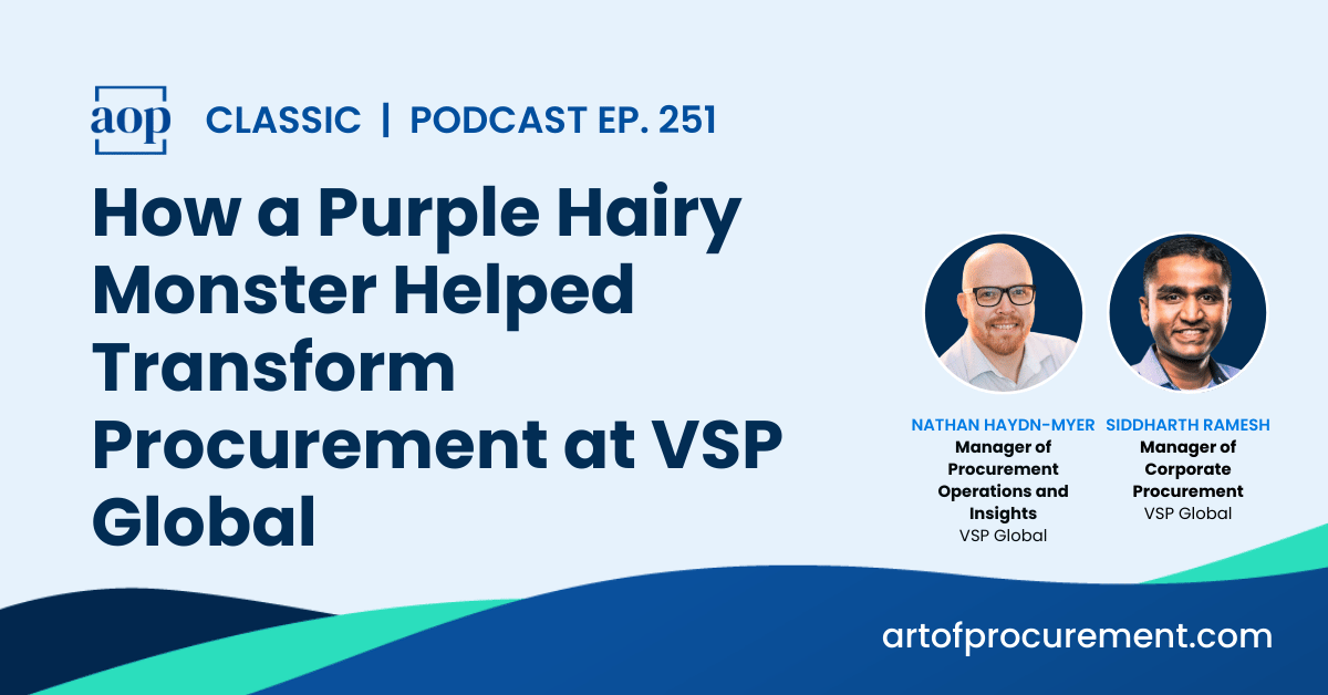 How a Purple Hairy Monster Helped Transform Procurement at VSP Global