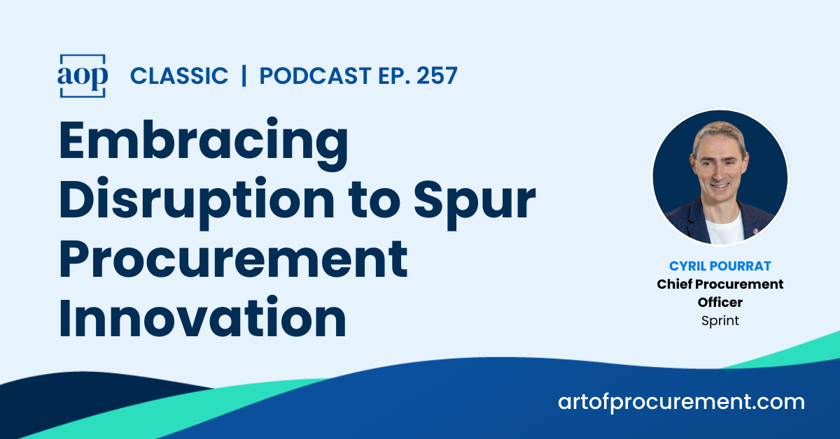 Embracing Disruption to Spur Procurement Innovation