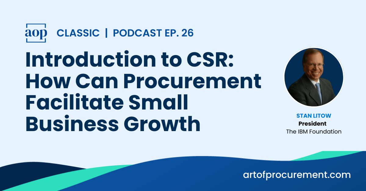 Introduction to CSR: How Can Procurement Facilitate Small Business Growth