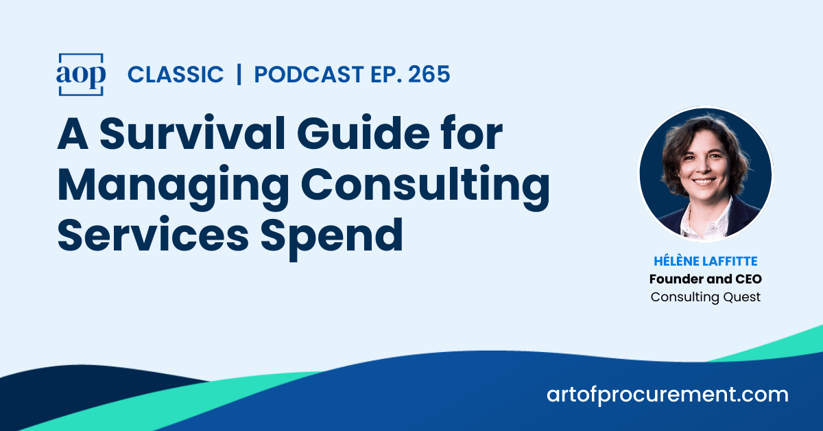 A Survival Guide for Managing Consulting Services Spend