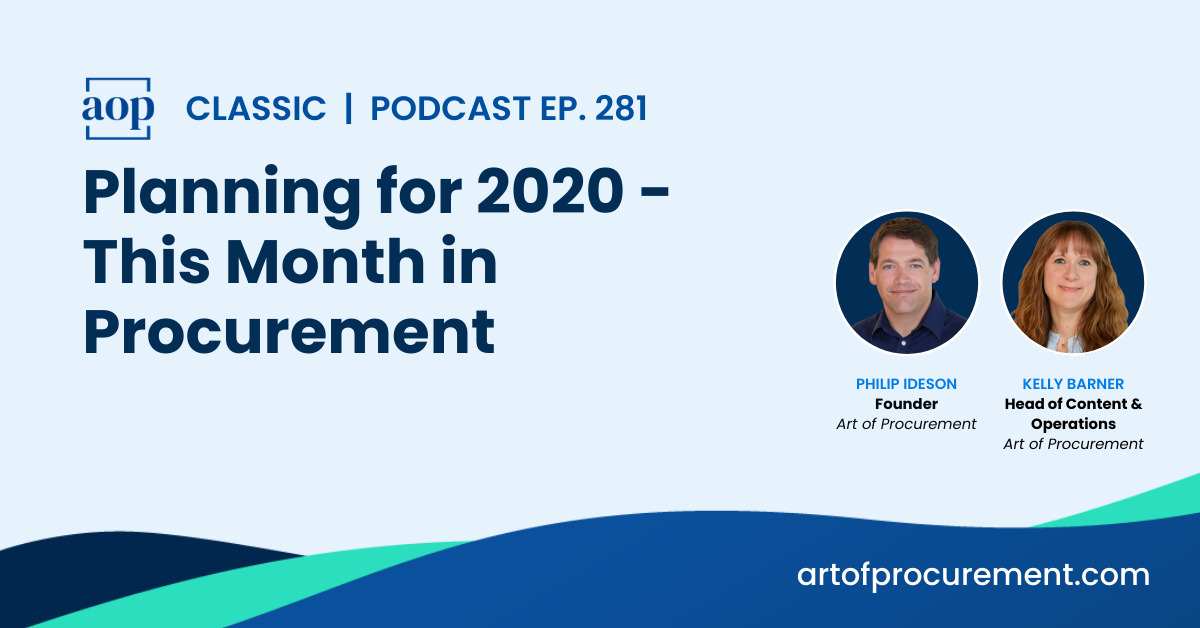 Planning for 2020 – This Month in Procurement