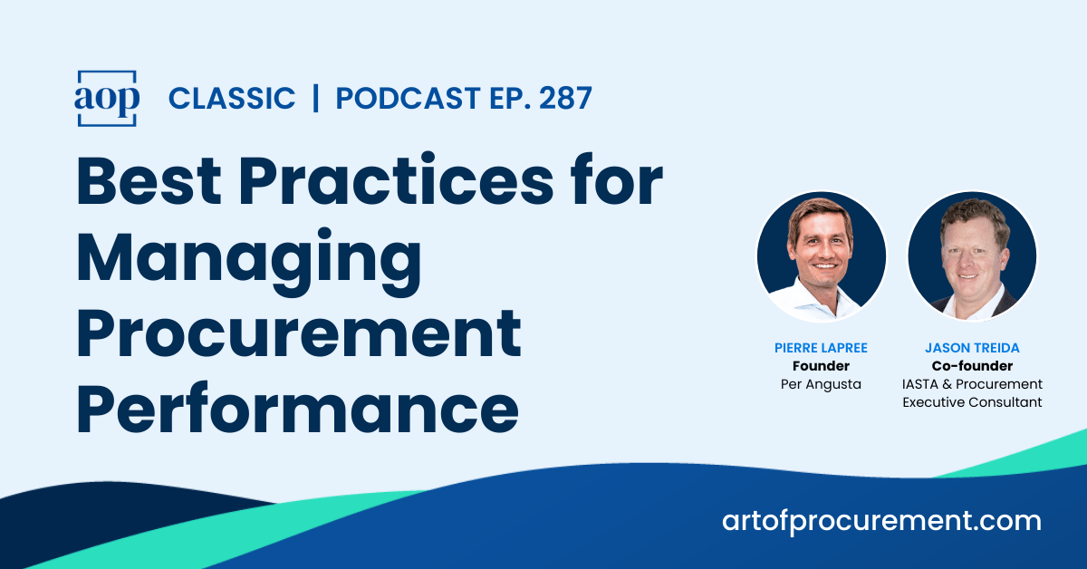 Best Practices for Managing Procurement Performance