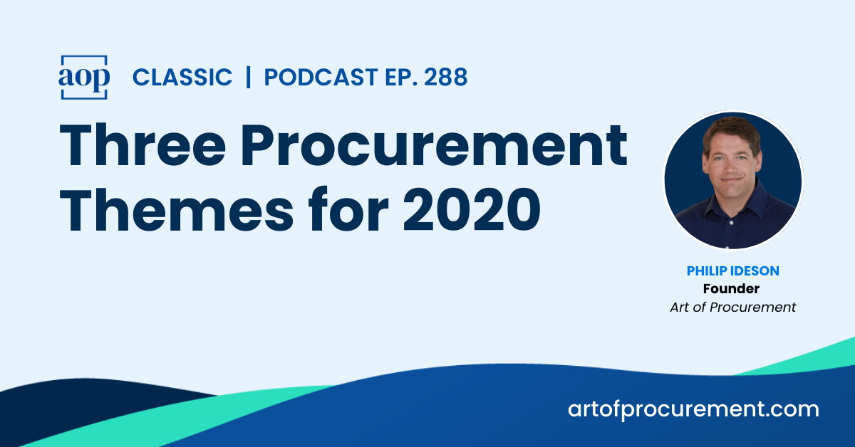 Three Procurement Themes for 2020