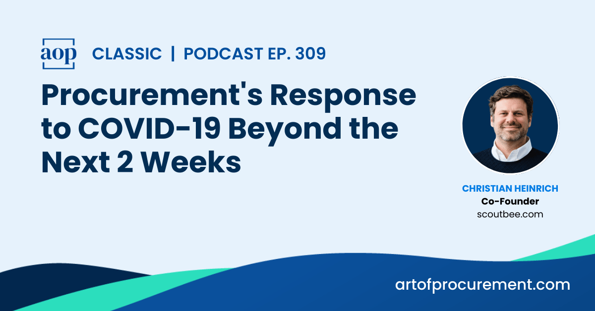 Procurement’s Response to COVID-19 Beyond the Next 2 Weeks