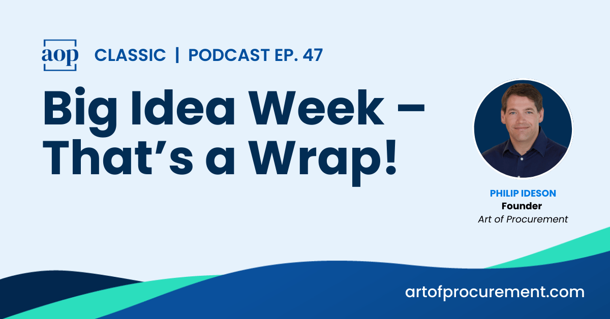 Big Idea Week – That’s a Wrap!