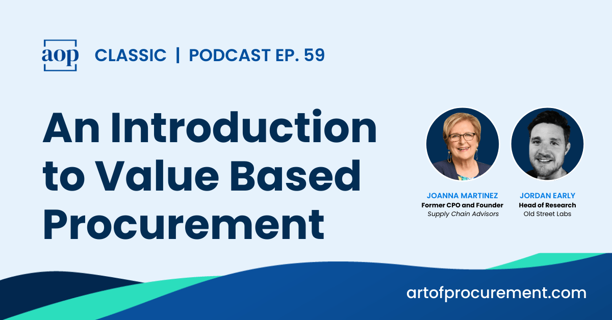 An Introduction to Value Based Procurement