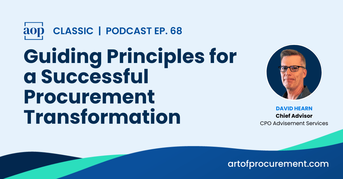 Guiding Principles for a Successful Procurement Transformation