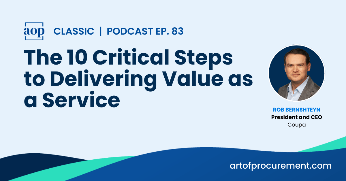 The 10 Critical Steps to Delivering Value as a Service