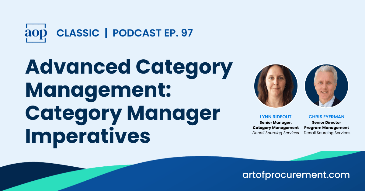 Advanced Category Management: Category Manager Imperatives