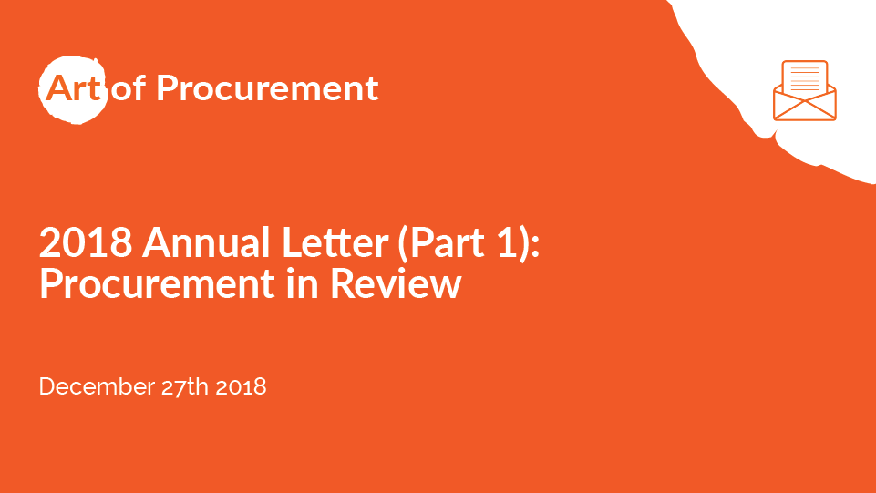 AOP 2018 Annual Letter (Part 1): Procurement in Review