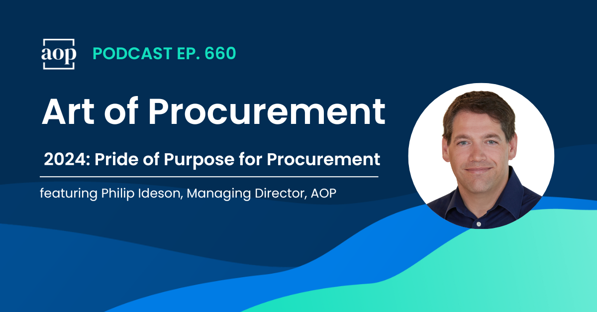 2024: Pride Of Purpose For Procurement