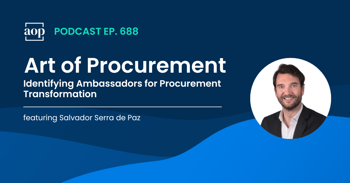 Identifying Ambassadors for Procurement Transformation