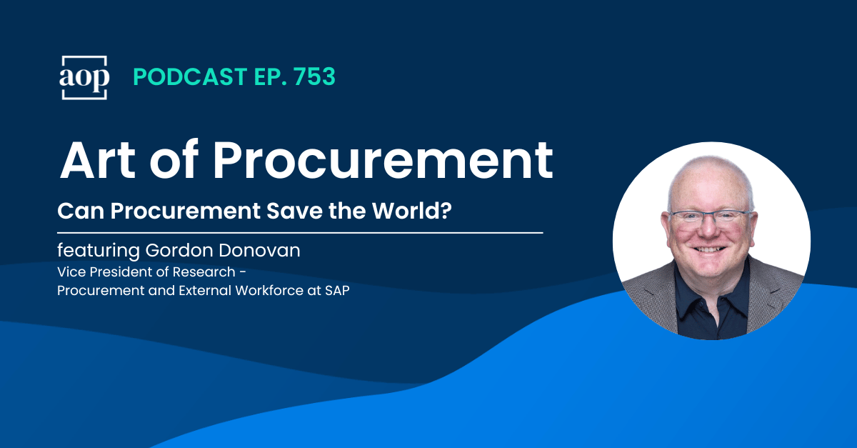 Can Procurement Save the World?