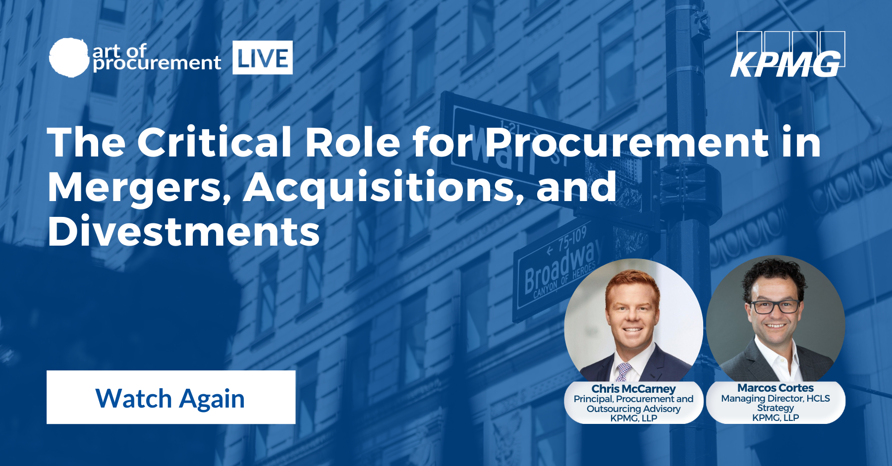 Video: The Critical Role for Procurement in Mergers, Acquisitions, and Divestments