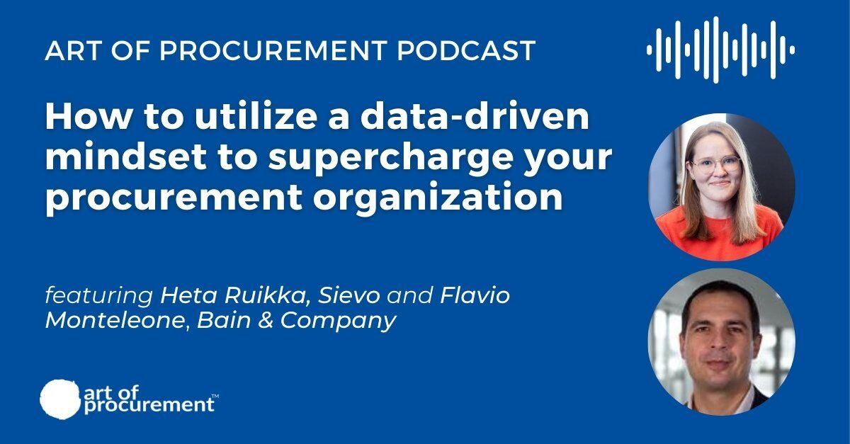 How to utilize a data-driven mindset to supercharge your procurement organization