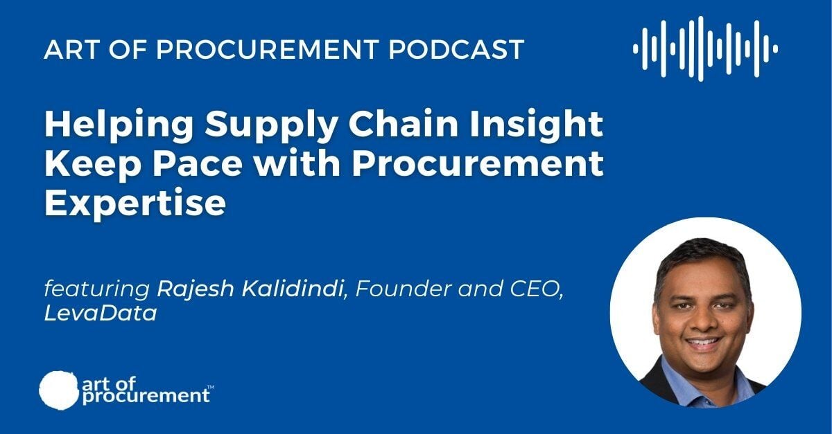 Helping Supply Chain Insight Keep Pace with Procurement Expertise