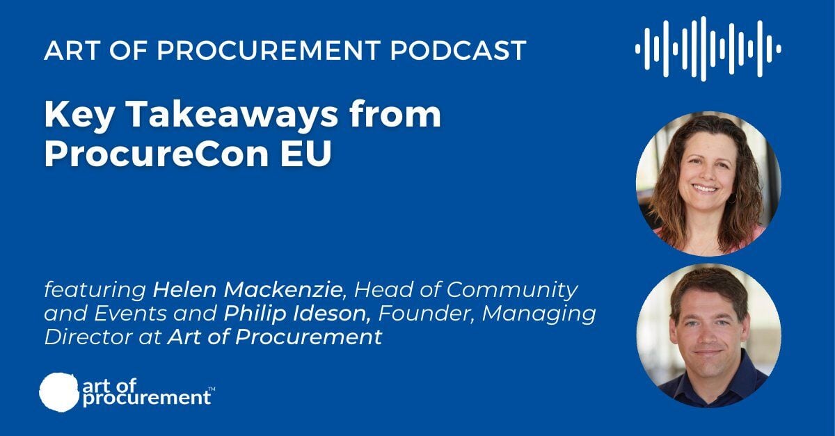 Key Takeaways from ProcureCon EU