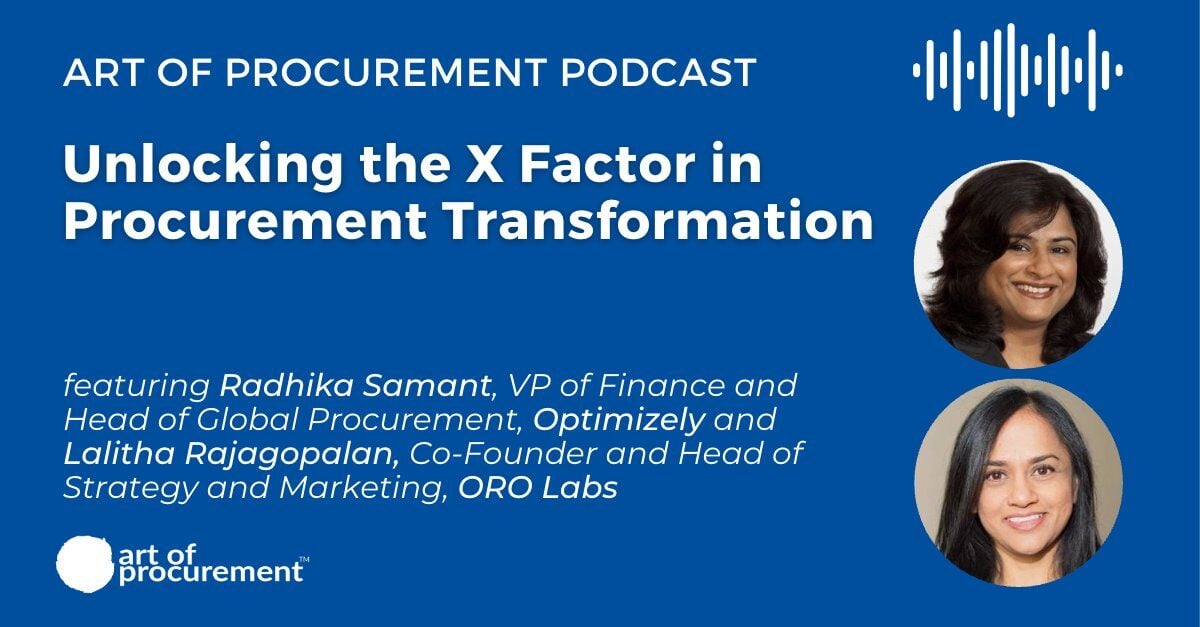 Unlocking the X Factor in Procurement Transformation