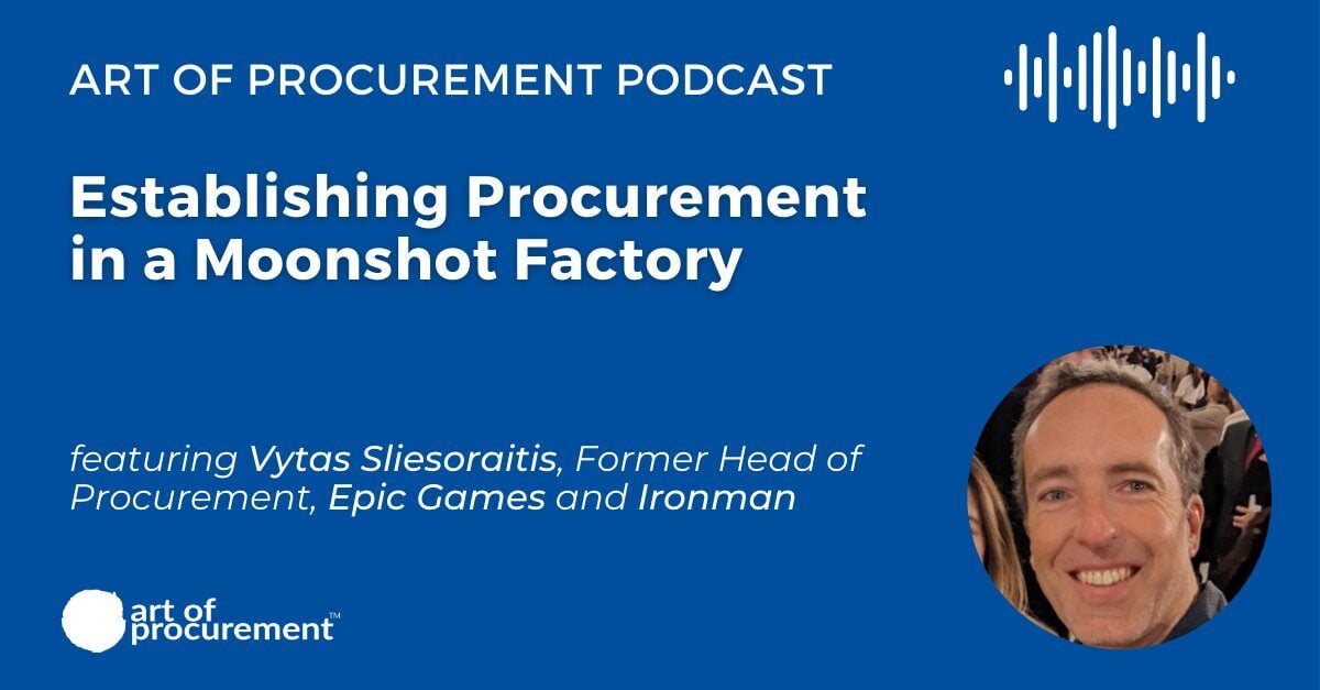 Establishing Procurement in a Moonshot Factory