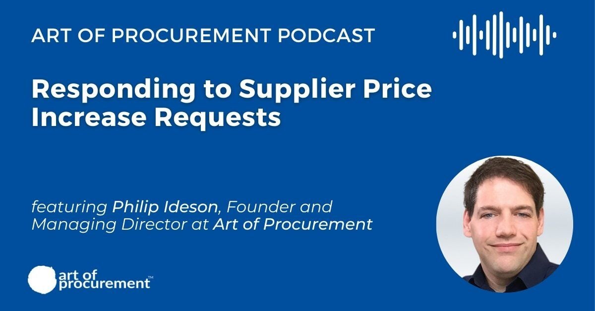 Responding to Supplier Price Increase Requests