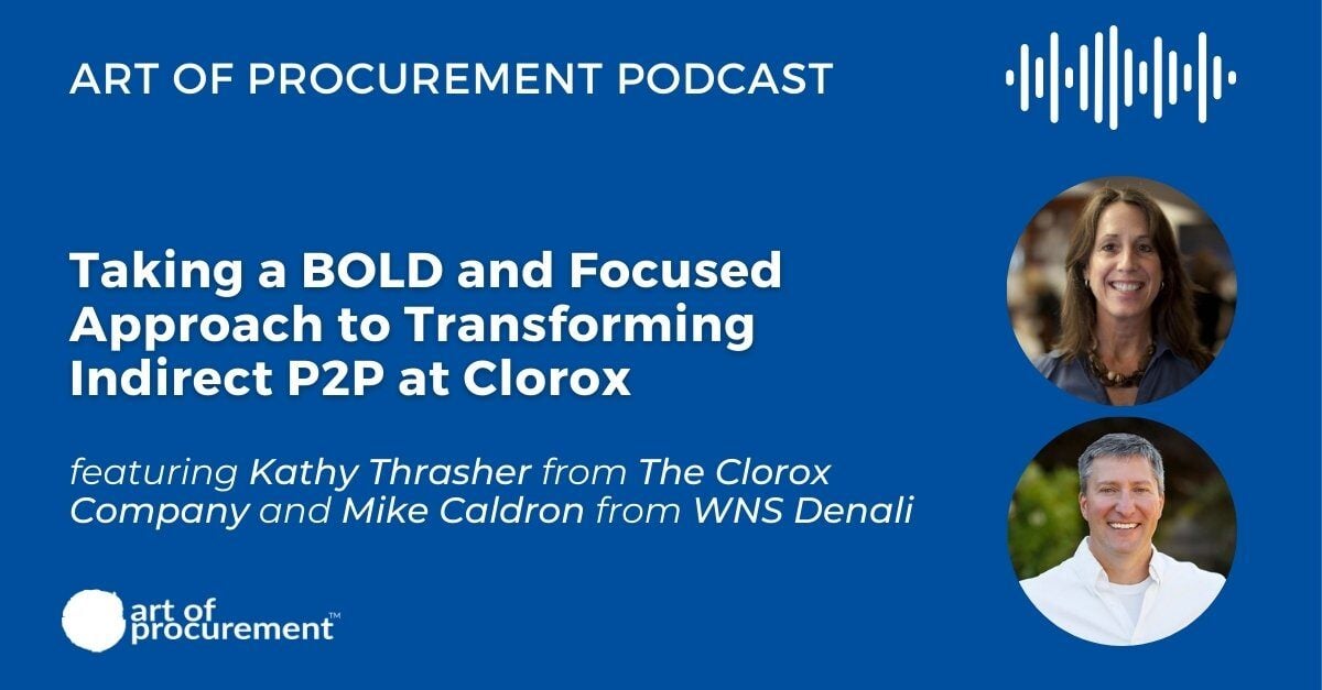 Taking a BOLD and Focused Approach to Transforming Indirect P2P at Clorox