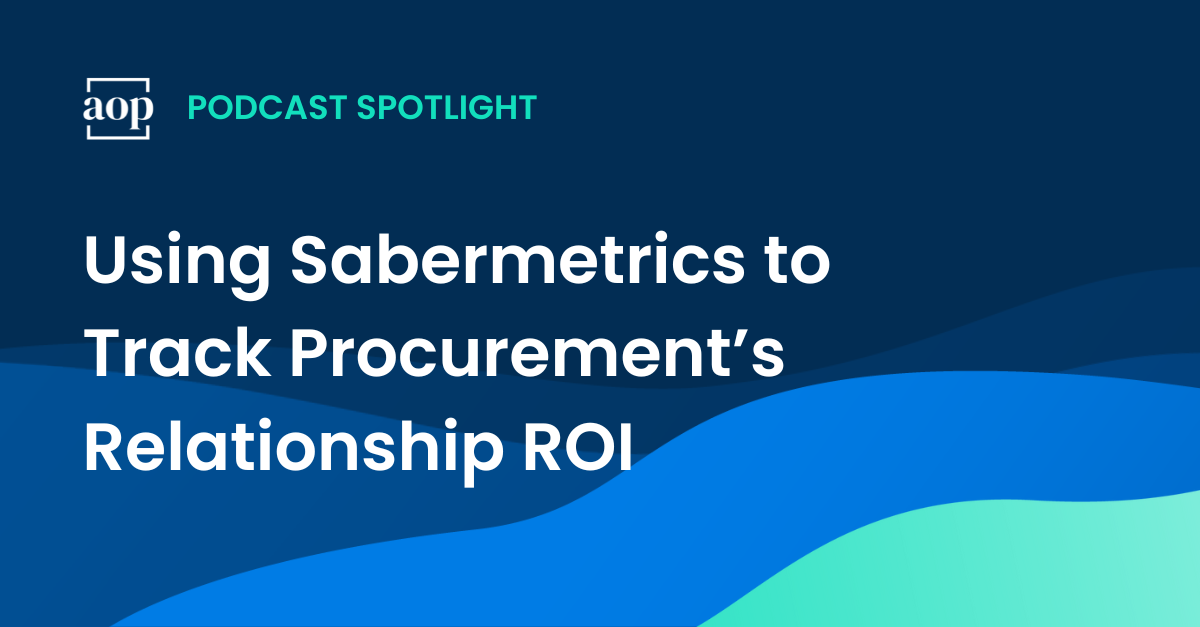 Using Sabermetrics to Track Procurement’s Relationship ROI