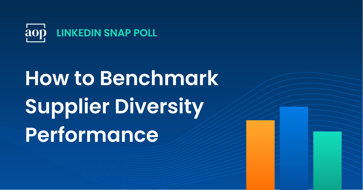 How to Benchmark Supplier Diversity Performance